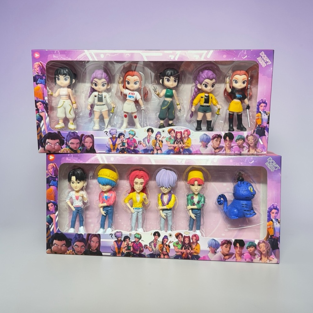 Kpop demon hunter toy figure set Saja boys